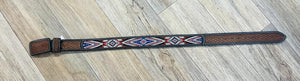 “ MATEO “ | MEN WESTERN BEADED BELT 2 INCH MULTI COLOR