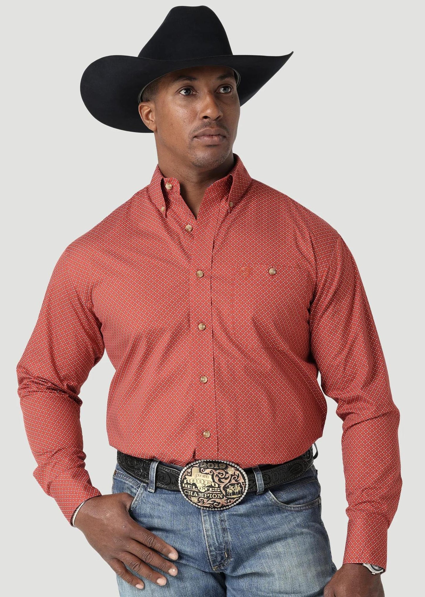 Men's Wrangler George Strait Button Down Shirt |112317176