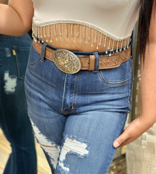 NOCONA LADIES| WESTERN BELT WITH BUCKLE (N3300002)