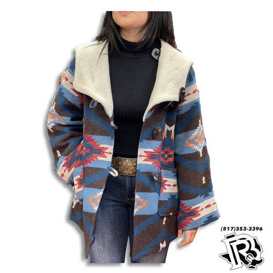 “ Blair “ | WOMEN JACKET AZTEC DESIGN MULTI COLOR PRWO92RZZ0