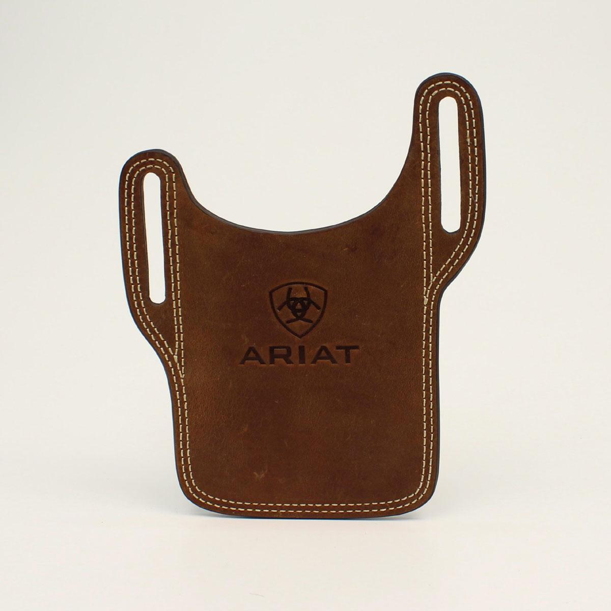 ARIAT CELL HOLSTER EMBOSSED LOGO MEDIUM BROWN (A0603244)