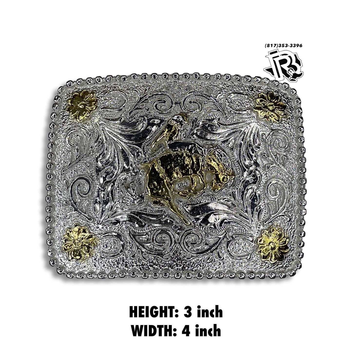 “ Bucking “ | MEN WESTERN BELT BUCKLE SQUARE