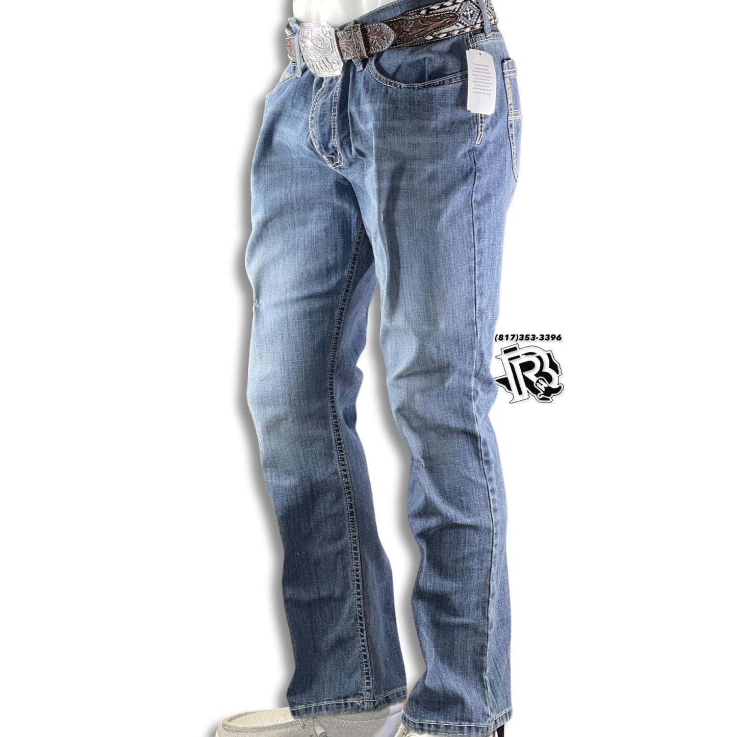 BOOT CUT | CINCH IAN MEN’S JEANS  LIGH WASH MB51936001IAN