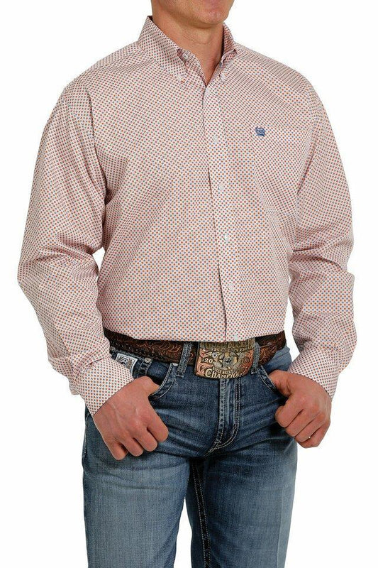 CINCH MEN'S WHITE ORANGE PRINT |MTW1105338