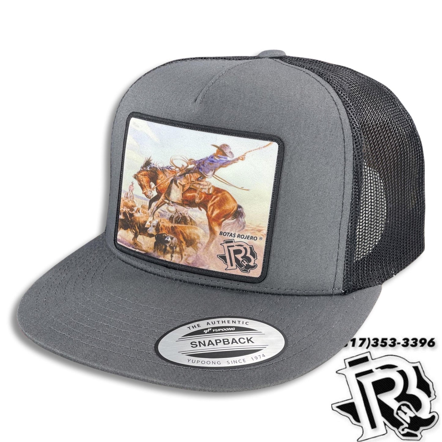 BUCKING HORSE EDITION : BY BR CAP CHARCOAL / BLACK