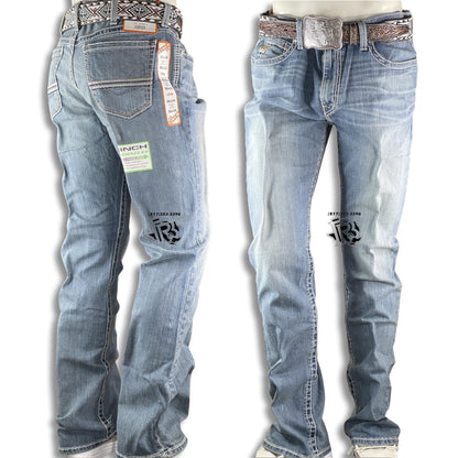 “ Rual “ BOOT CUT | CINCH MENS MEDIUM STONE WASH JEANS MB54336001