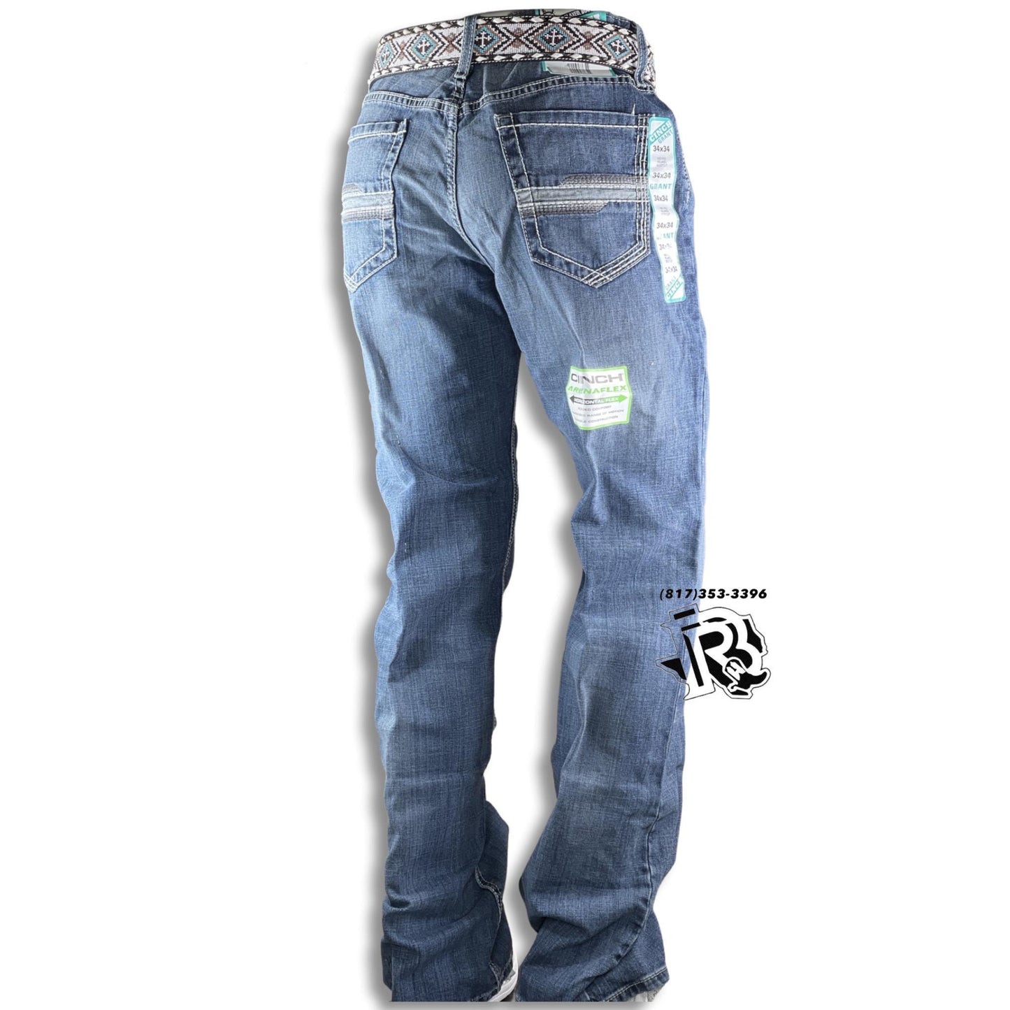 “ Tom “  Relaxed Bootcut | MENS CINCH GRANT MEDIUM STONE WASH JEANS MB54737001 GRANT