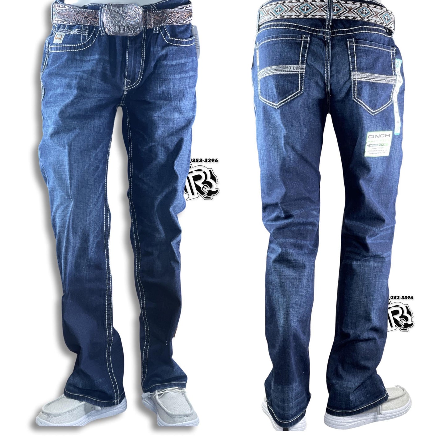 BOOT CUT | CINCH GRANT JEANS STONE WASH Mb53737001 GRANT