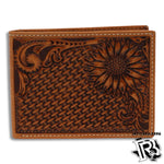 NOCONA BIFOLD BASKET WEAVE SUNFLOWER TAN