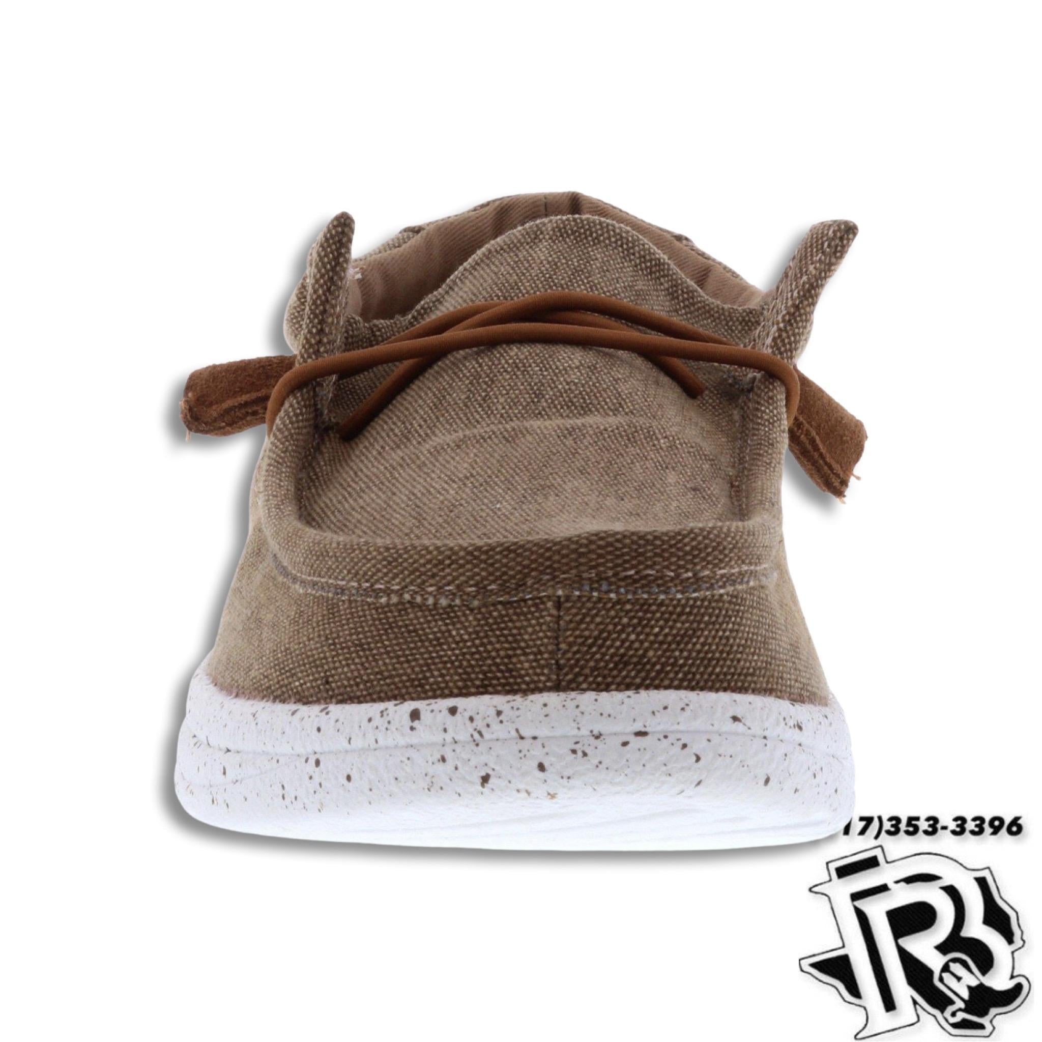 “ PAULIE  “ | KHAKI KIDS CASUAL CANVAS SHOE