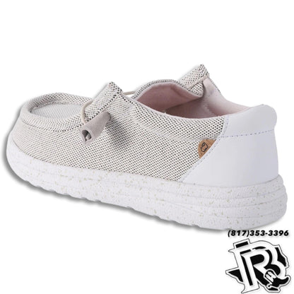 “ PAULA “ | WOMEN WHITE CASUAL CANVAS SHOE