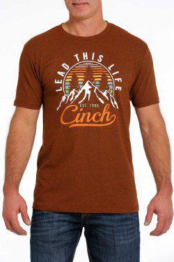 MEN'S LEAD THIS LIFE TEE - HEATHER ORANGE |MTT1690522