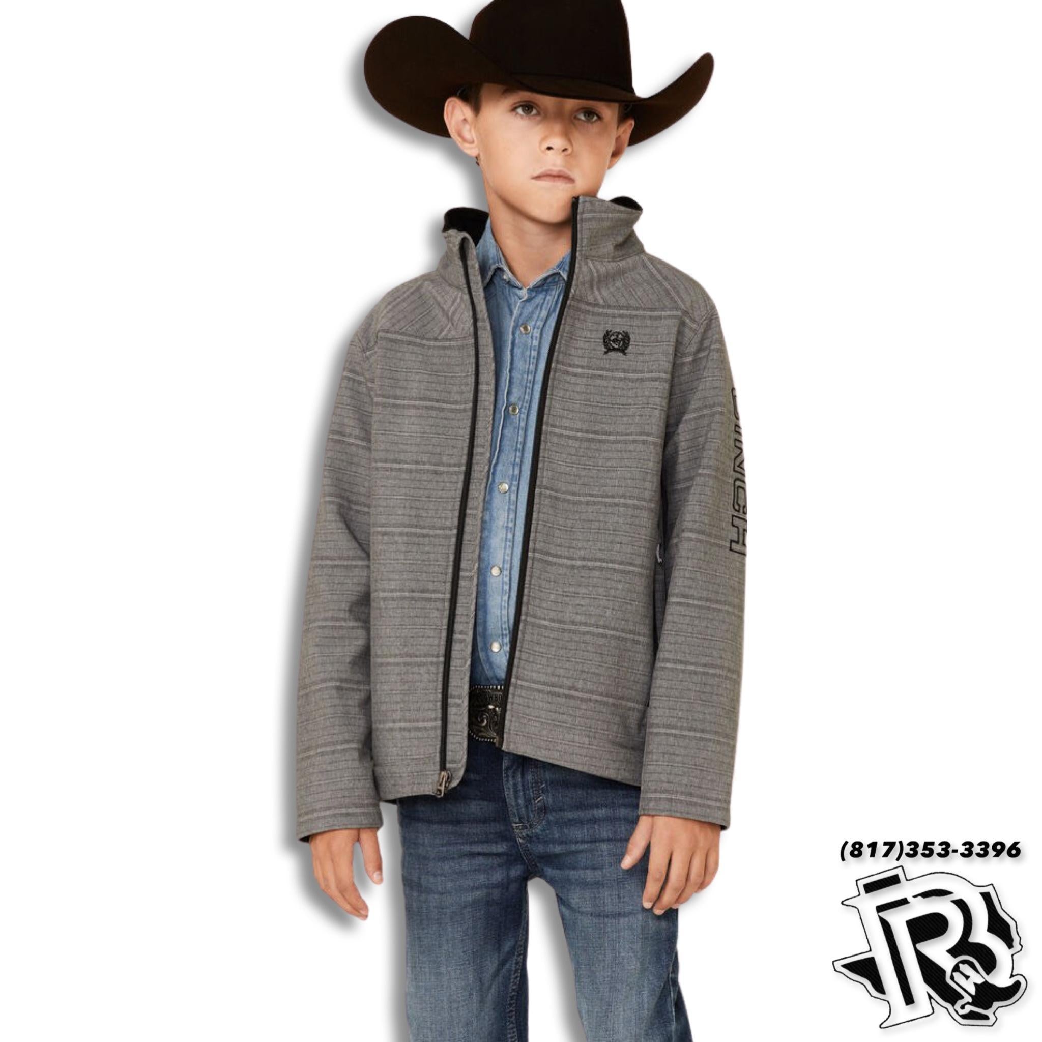 CINCH KIDS GREY WESTERN SOFT SHELL JACKET MWJ5070001 MWK759001 Botas Rojero