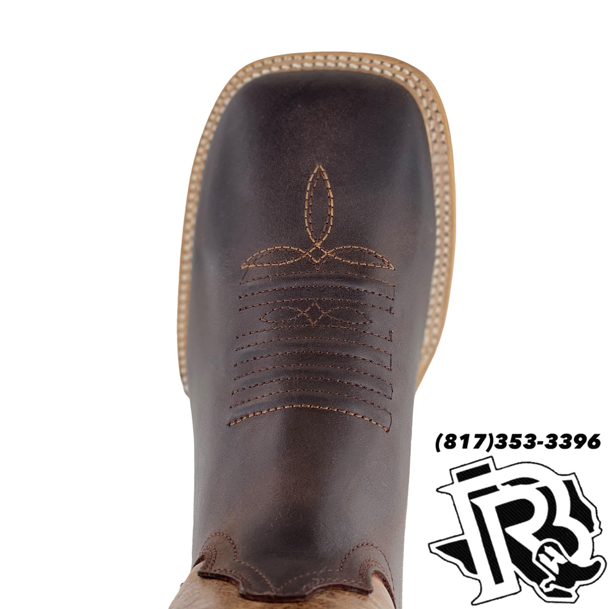 “ Blake “ | Men Western Square Toe Boot Dark Chocolate Boots