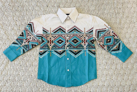 Boys panhandle borders peacock shirt | PHBSOSR0MX