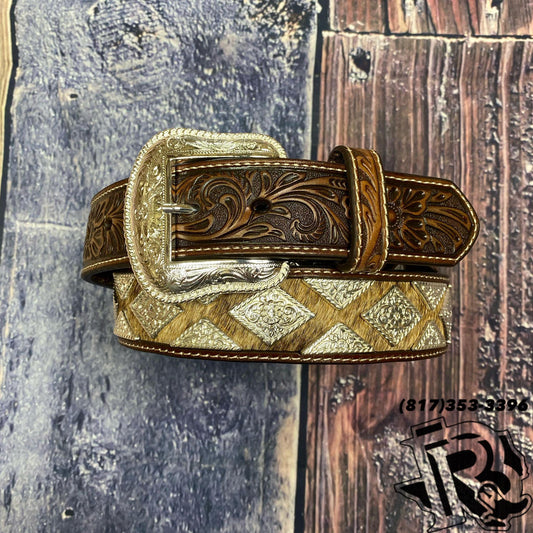 NOCONA PRO SERIES MEN'S HAIR-ON HIDE CONCHO BELT N2509408