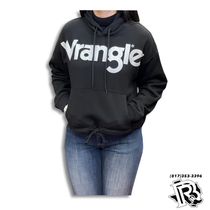 “ Lennon “ | WOMENS WRANGLER BLACK HOODIE BLACK 112322119