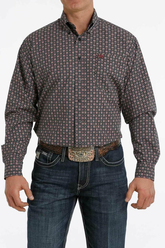 CINCH GEO MULTI BLACK MEN'S SHIRT |MTW1105317