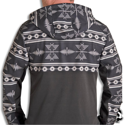 GREY AZTEC | MEN'S HOODIE/JACKET FULL ZIP JACKET