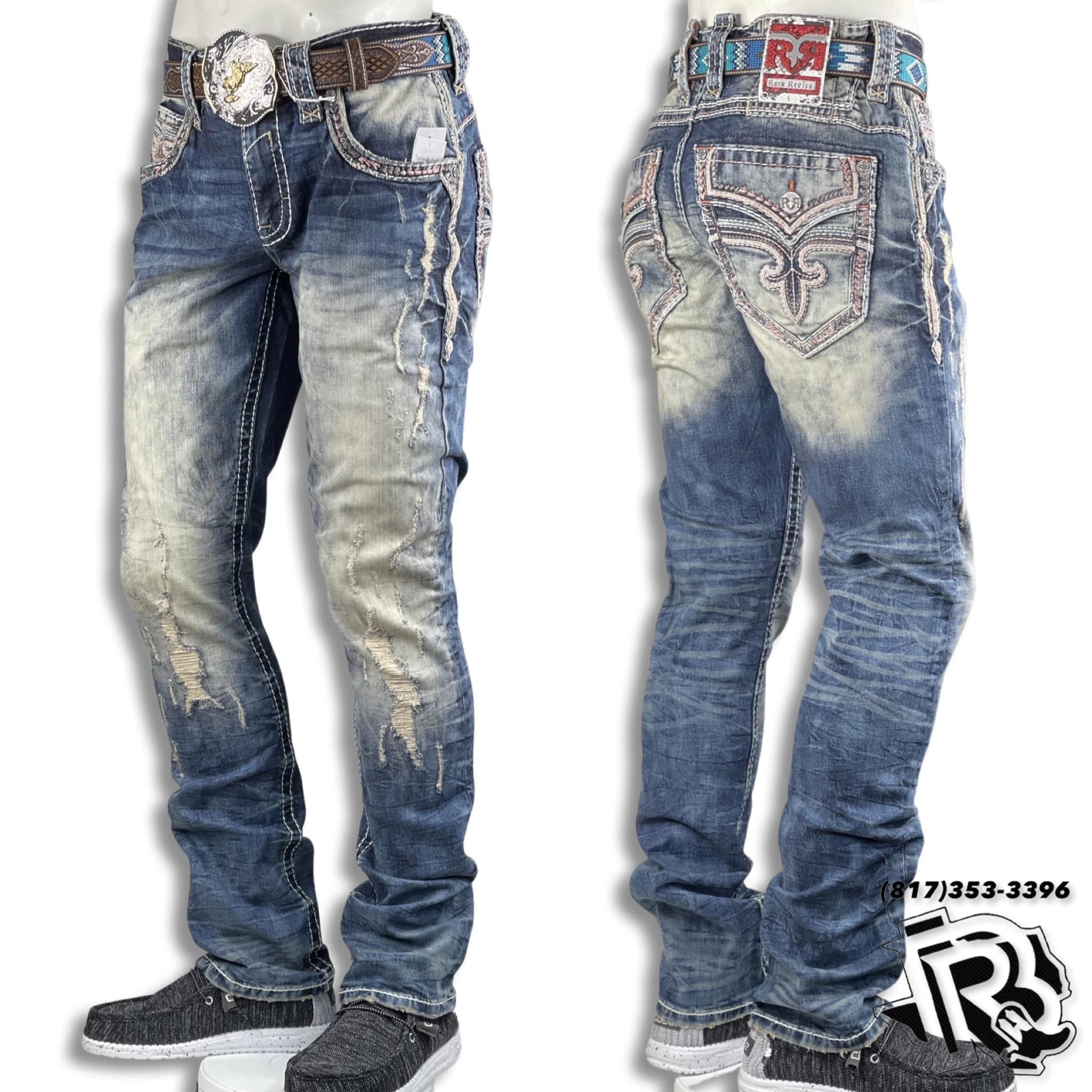 ROCK REVIVAL high quality MENS JEANS 36X34