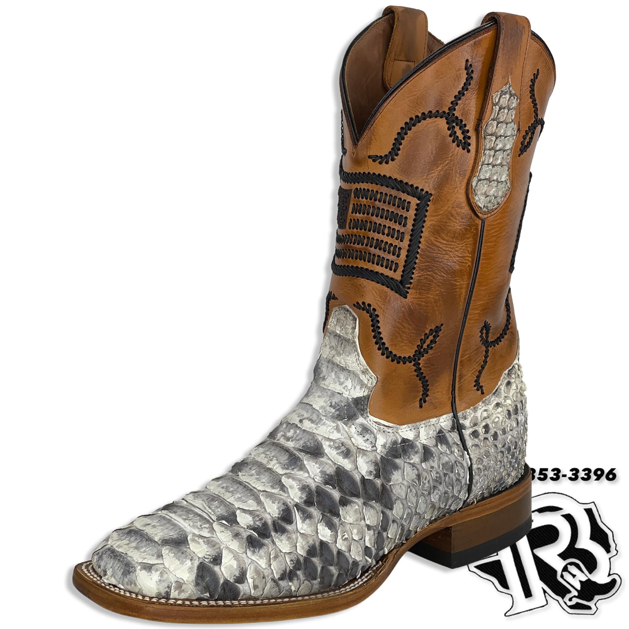 ORIGNAL PYTHON 15 FOOT |  SNAKE SQUARE TOE MEN BOOTS