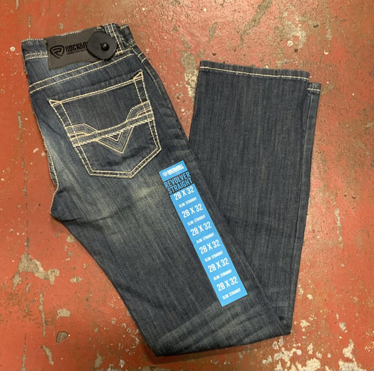 MENS ROCK & ROLL DARK VINTAGE JEANS |M1R2781