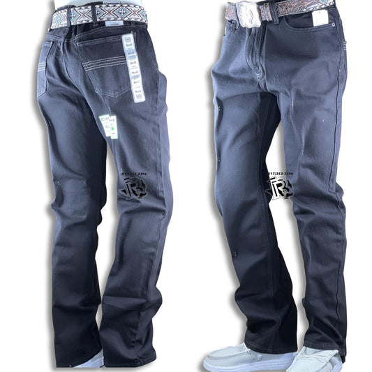 “ Sergio “ STRAIGHT LEG | MEN'S CINCH JEANS SILVER LABEL BLACK MB98034012 SILVER LABEL