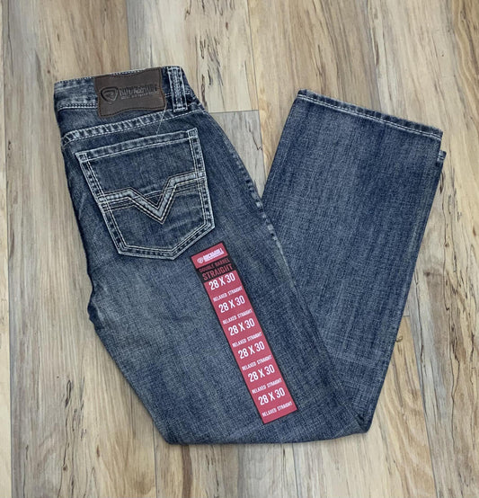 MENS DOUBLE BARREL MEDIUM WASH ROCK & ROLL JEANS | RRMD0SRZSR REDD LABEL