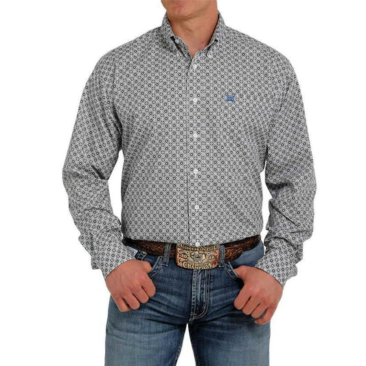 CINCH MEN'S LONG SLEEVE WHITE PRINT |MTW1105329