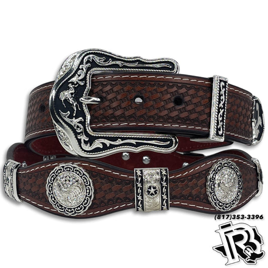 CONCHO BELT | BROWN PRAYER COWBOY