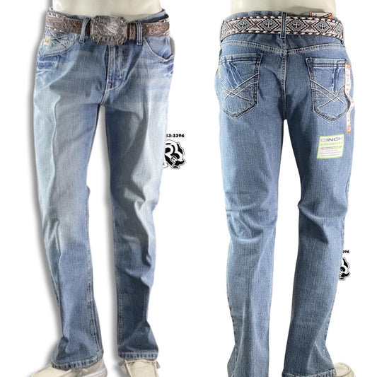 BOOT CUT MID RISE | CINCH IAN MEN JEANS LIGHT WASH MB69136001 IAN ORANGE LABEL