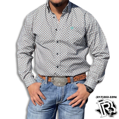 SQUARE PATTERN | MEN WESTERN COWBOY LONG SLEEVE SHIRT BY CINCH