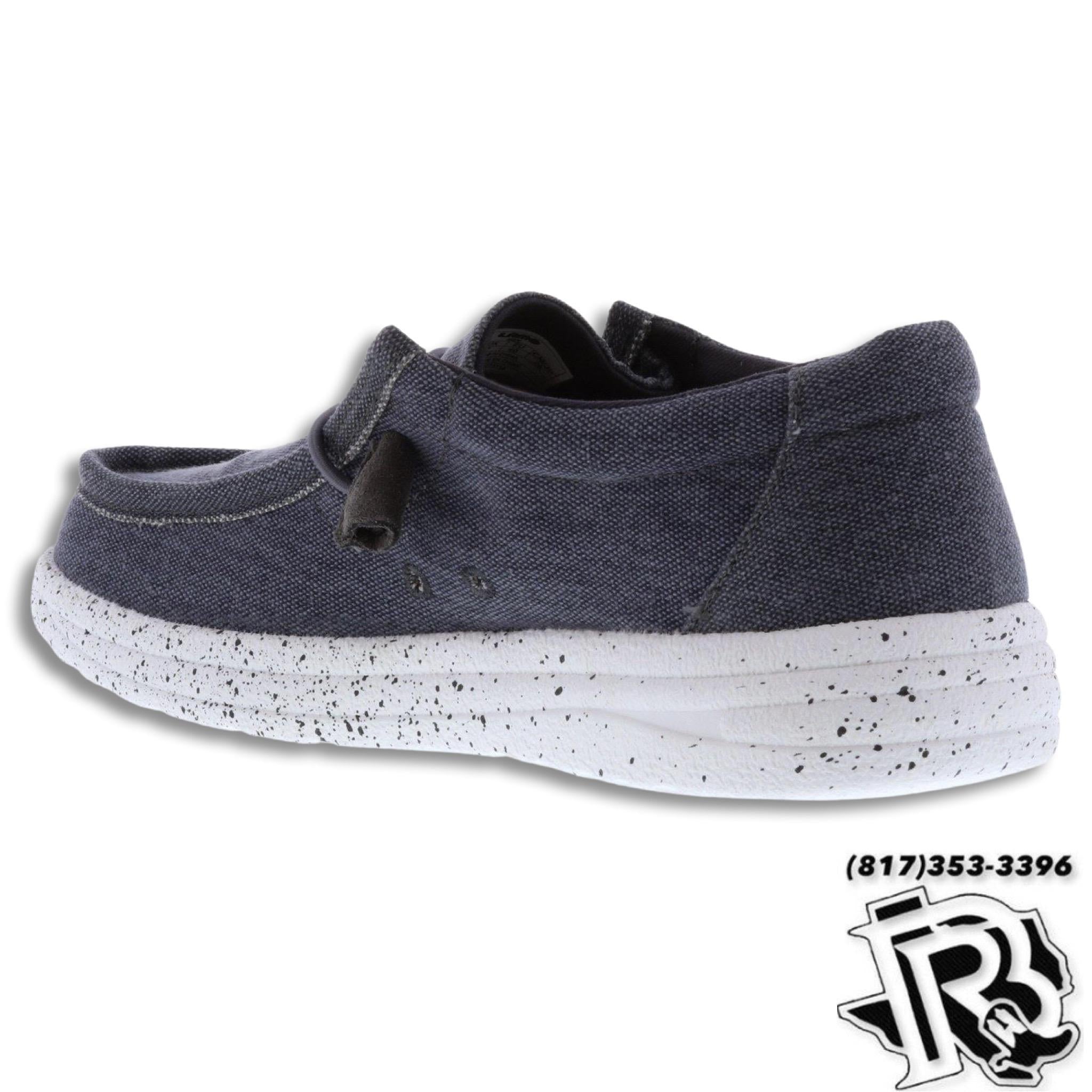 “ PAULIE  “ | CHARCOAL KIDS CASUAL CANVAS SHOE