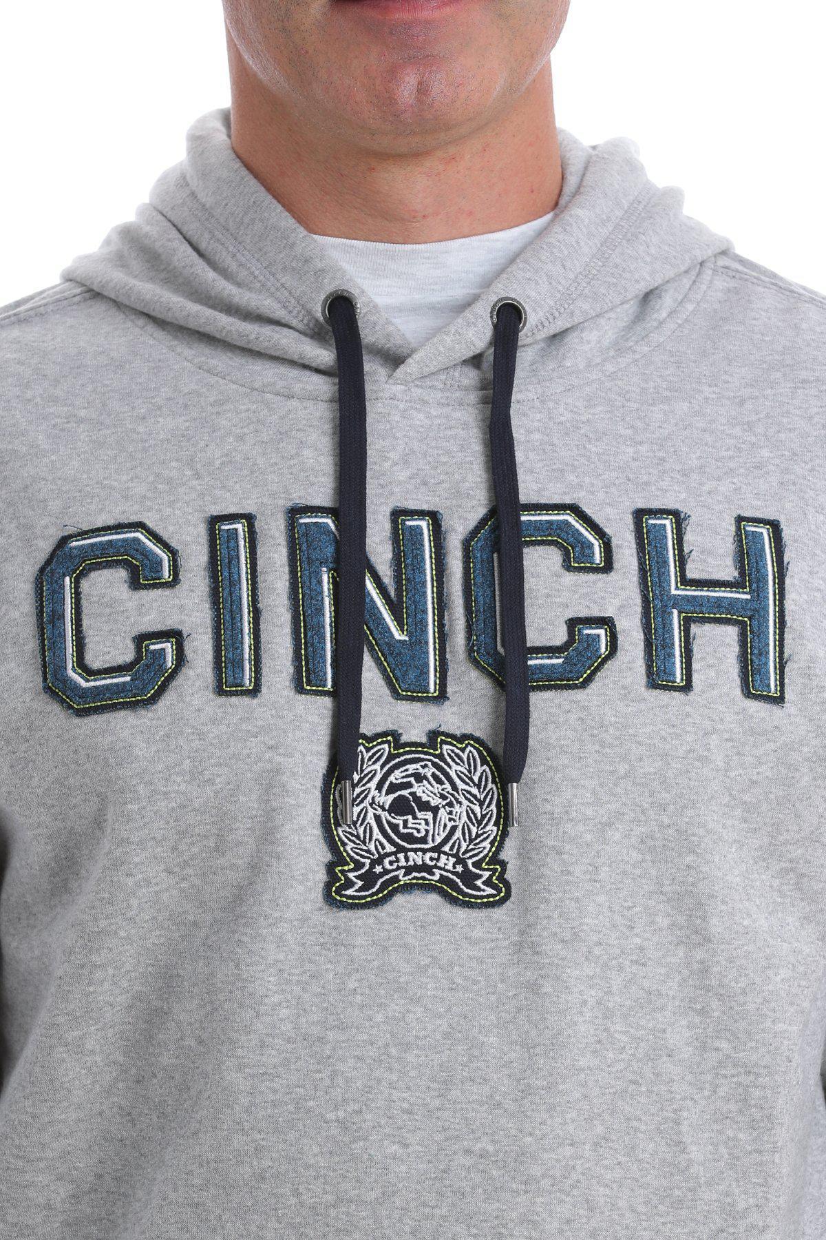 “ Ace “ |  MENS GREY CINCH LOGO HOODIE MWK12P06P013