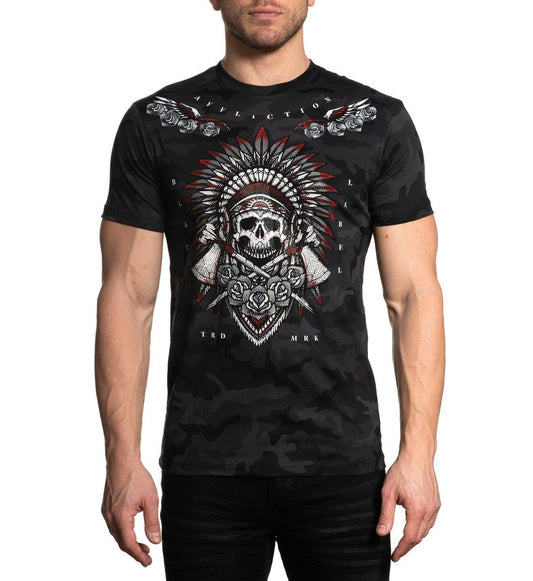 AFFLICTION JAGUAR GOD SHORT SLEEVE SHIRT A22775