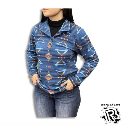 “ Alayah “ | WOMEN ARIAT SWEATER MULTI COLOR BLUE 10041810