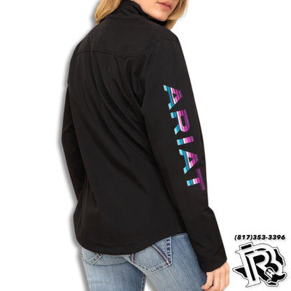 ARIAT | WOMEN NEW TEAM SOFTSHELL JACKET BLACK/SERAPE