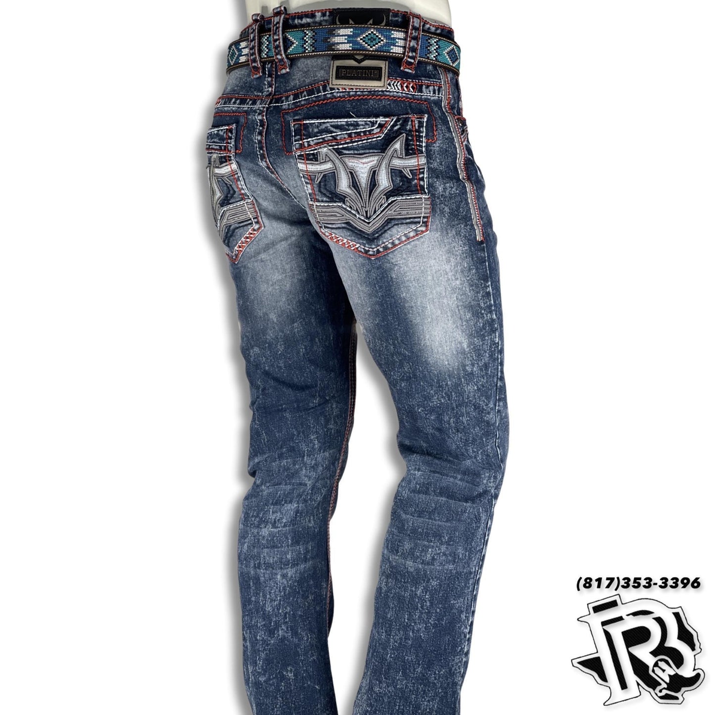 “ Ralph “ | BOOT CUT MEN JEANS STONE WASH