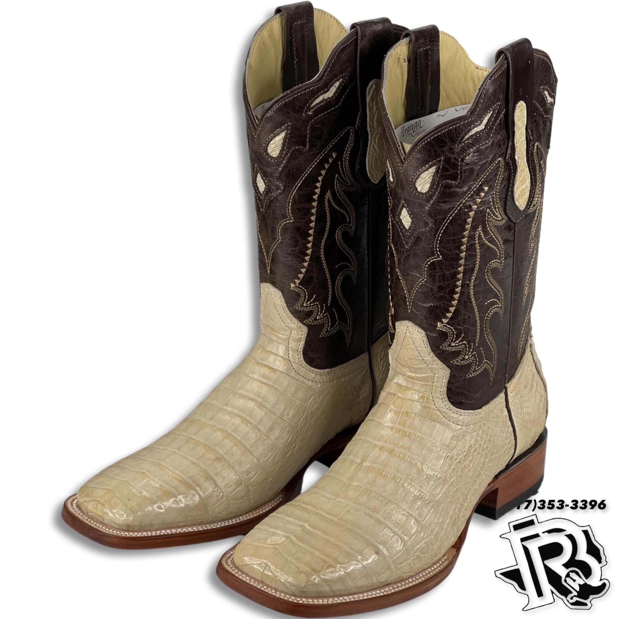 CAIMAN BELLY ORIGINAL | MEN WESTERN BOOTS SQUARE TOE ORIX