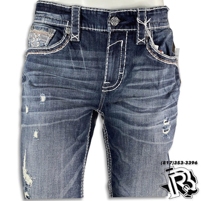 SLIM STRAIGHT | ROCK REVIVAL STONE WASH JEANS HARMON