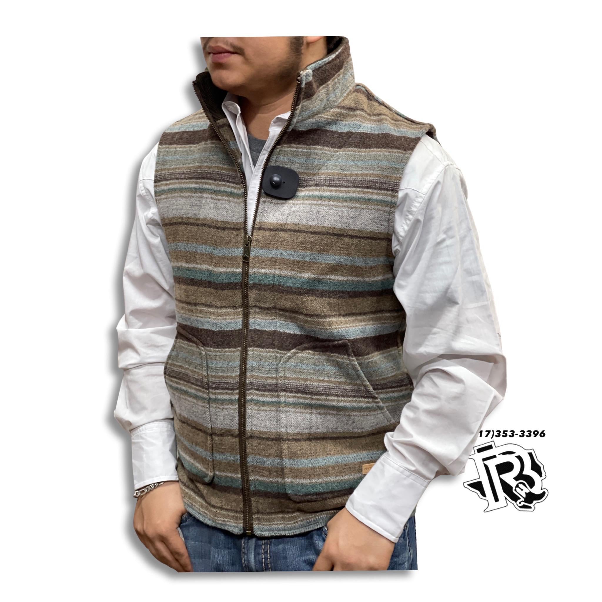 “ Luke “ | BROWN AZTEC MEN WESTERN VEST 98-1003