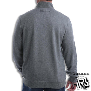 CINCH | Men's Grey 1/4 Zip Sweater Knit Pullover Sweatshirt