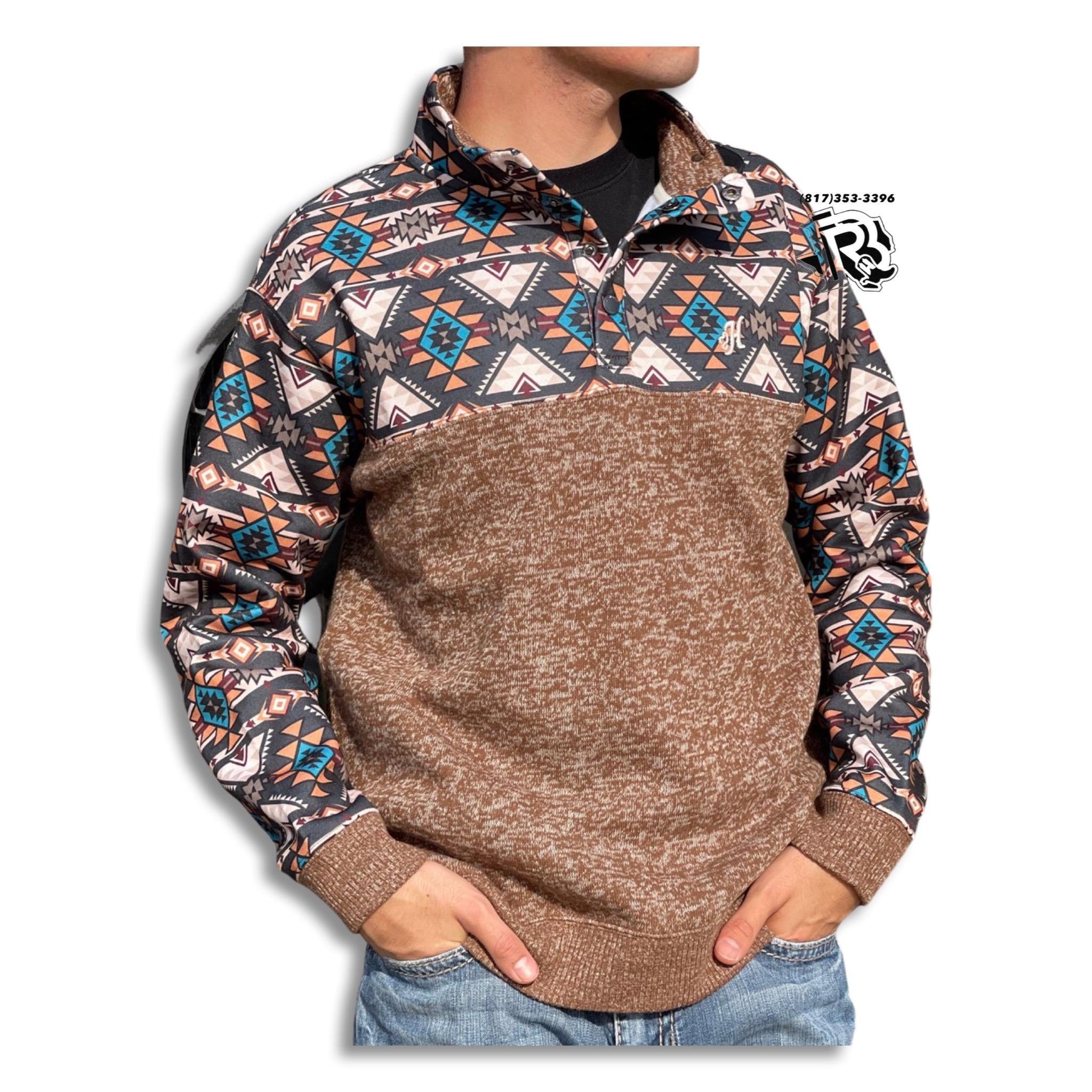 Stevie Tan & Brown Aztec Pullover by Hooey – Horse Creek Boutique