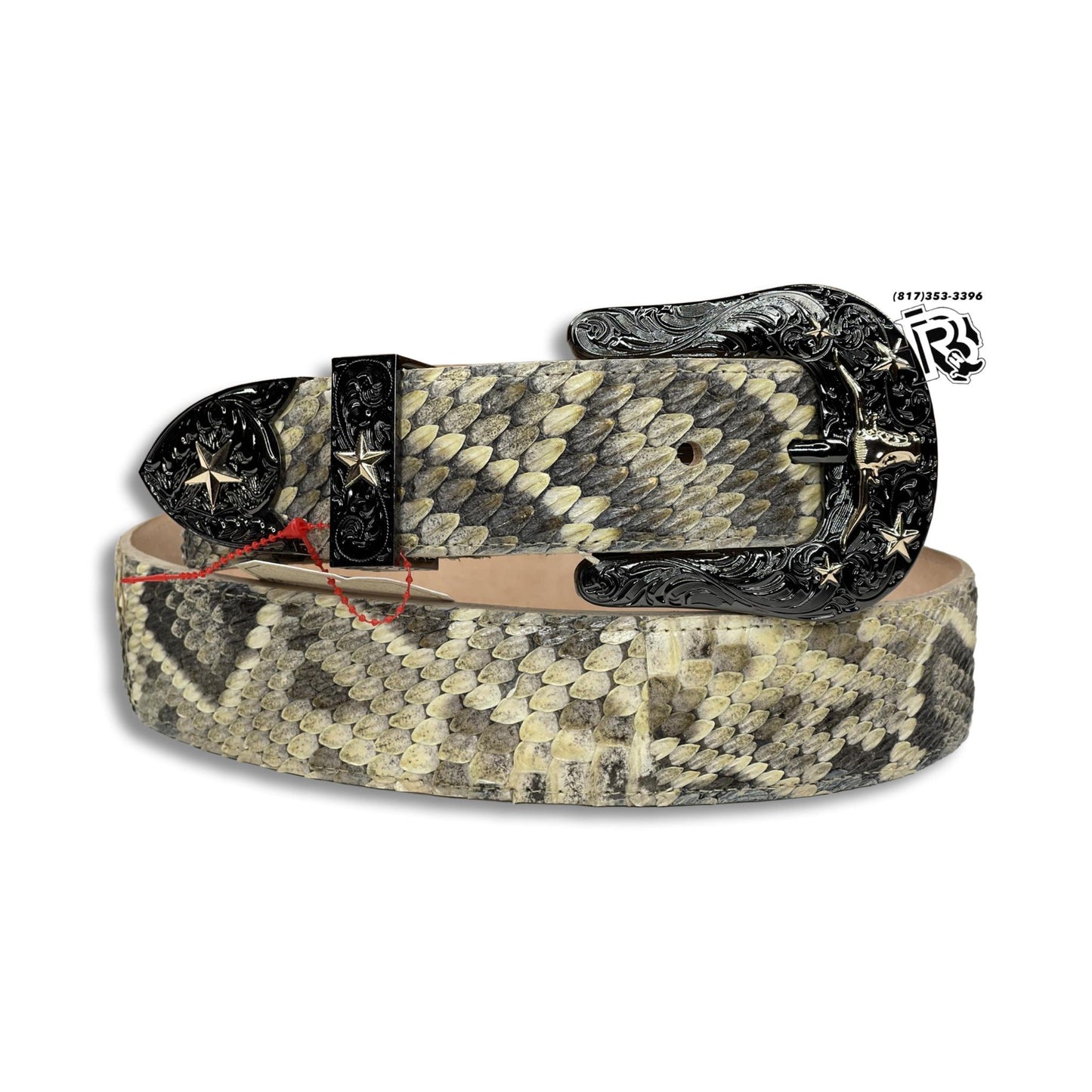 RATTLESNAKE BELT ORIGNAL | 1.5 INCH BELT WITH THREE PIECE BUCKLE SET