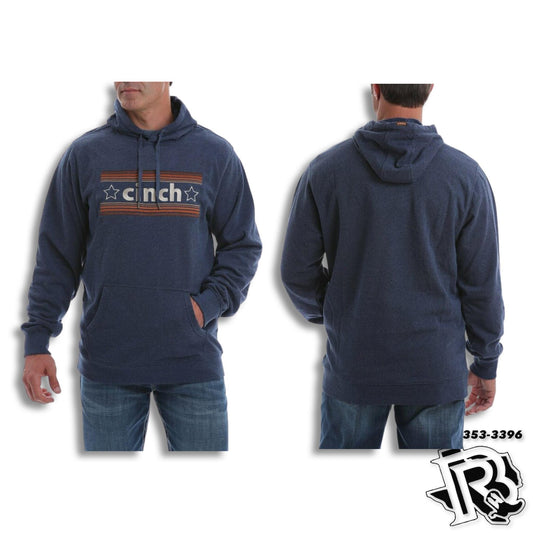 CINCH | MENS NAVY RETRO LOGO HOODIE