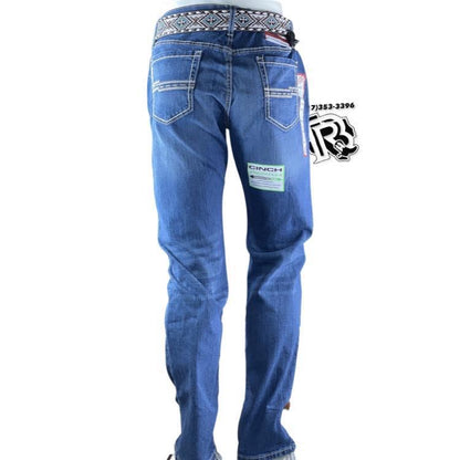 STRAIGHT LEG MID RISE | CINCH MEN  JEANS JESSE DARK STONE MB54438001 JESSE RED LABEL