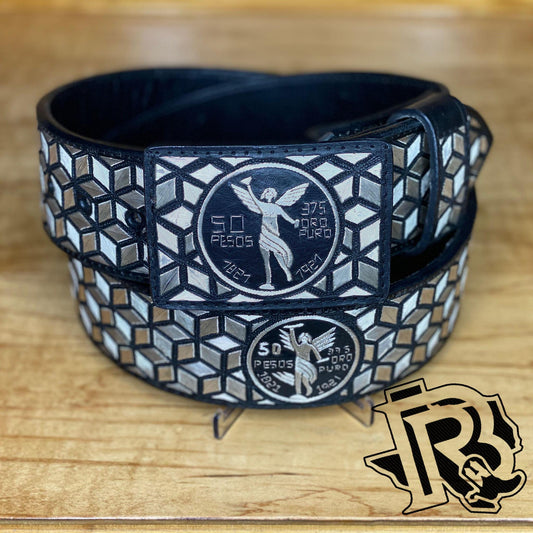 CINTO DE PLATA ORIGNAL ECHO A MANO [ HANDMADE SILVER BELTS ] ''EL CENTENARIO''