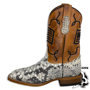 ORIGNAL PYTHON 15 FOOT |  SNAKE SQUARE TOE MEN BOOTS