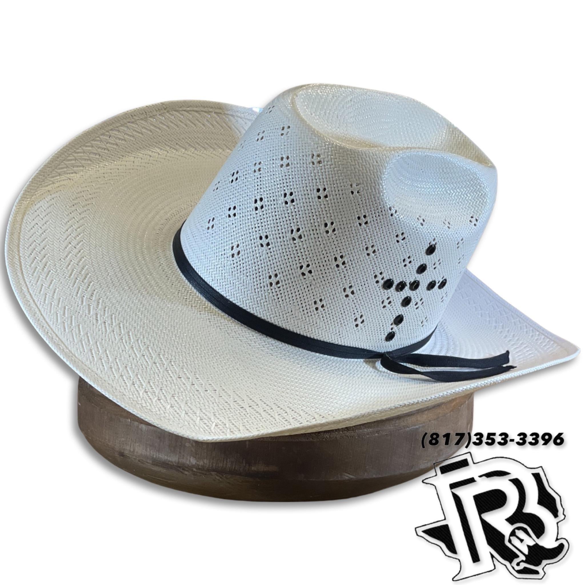 Cowboy STOMPER Hat - Western CANVAS STRAW - 4" Brim Rodeo