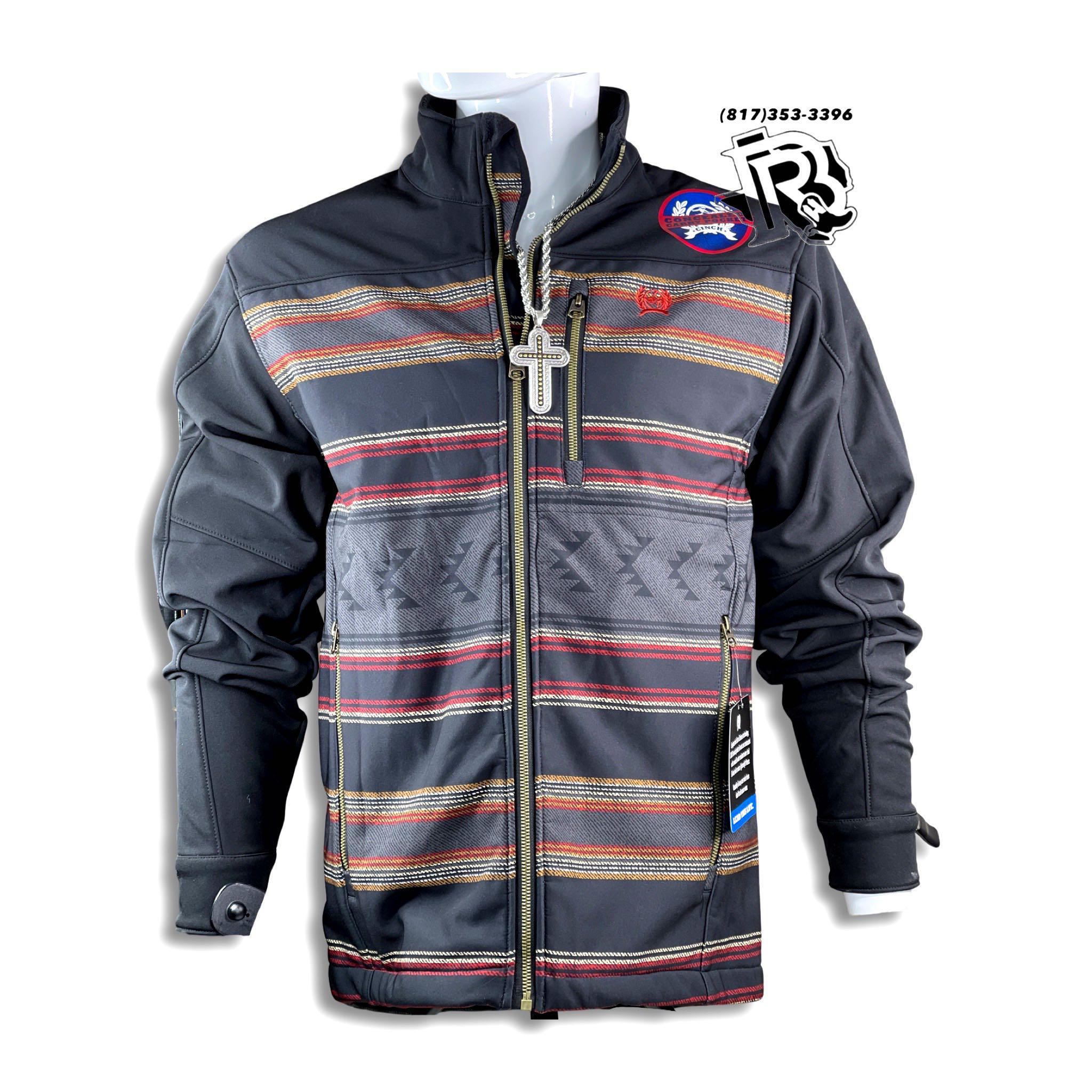 “ Dan  “ | MEN CINCH BLACK RED AZTEC CONCEAL CARRY  JACKET MWJ1538002